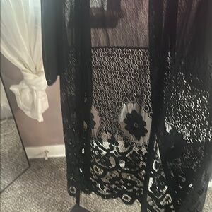 Elegant Black Lace Sweater